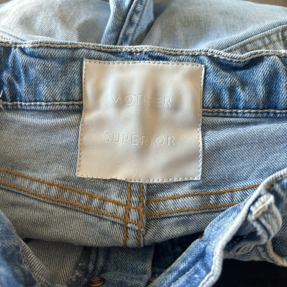 Mother Superior The Tomcat Distressed Straight Leg Jeans In The Confession 27 - Picture 8 of 12